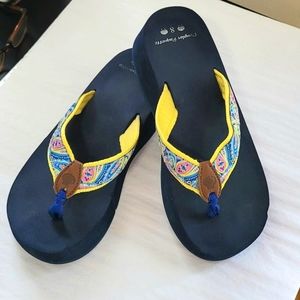 Wedge Sandals by Douglas Paquette- Size 8